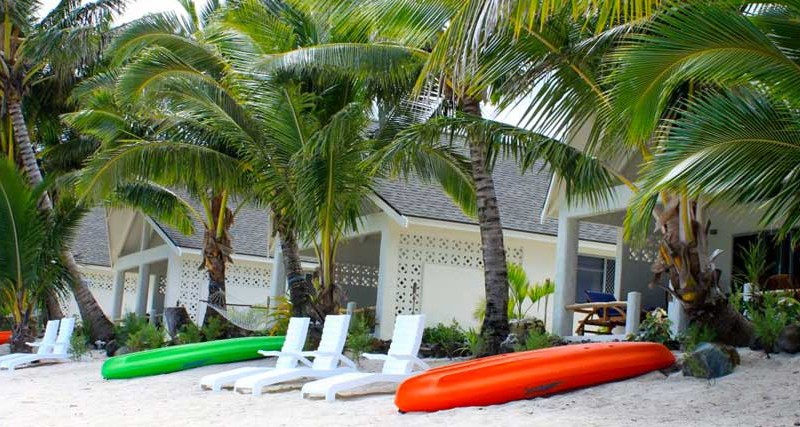 Cook Bay Villas from beach